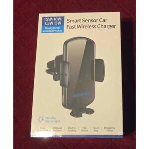 BRAND NEW UNOPENED SMART SENSOR FAST Wireless Car Charger